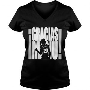 Gracias Manu Ginobili 20 Ladies Vneck