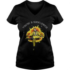 Post Malone Youre a sunflower Ladies Vneck