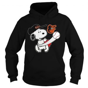 Snoopy Play Baseball TShirt For Fan Orioles Team Hoodie