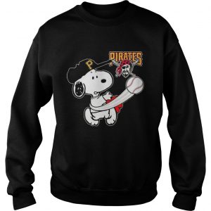 Snoopy Play Baseball TShirt For Fan Pirates Team Sweatshirt