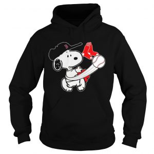 Snoopy Play Baseball TShirt For Fan Red Sox Team Hoodie