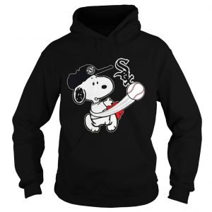 Snoopy Play Baseball TShirt For Fan White Sox Team Hoodie
