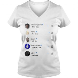 Xxxtentacion why Lilpeep do Macmiller legends Avicii all 2pac die Ladies Vneck