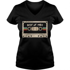 70s mix tape cassette best of 1984 Ladies Vneck