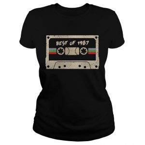 70s mix tape cassette best of 1987 Ladies Tee