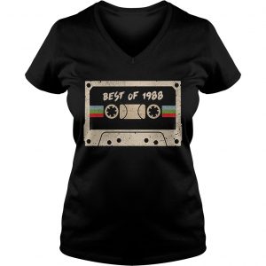 70s mix tape cassette best of 1988 Ladies Vneck