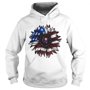 American flag sunflower Hoodie