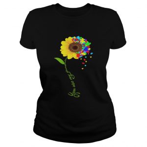 Autism Awareness Sunflower you are my sunshine Ladies Tee