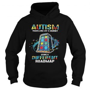 Autism Travelling Lifes Journey Using A Different Roadmap Hoodie