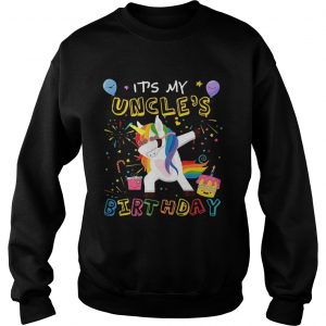 Awesome It’s My Uncle’s Birthday Funny Kid Sweatshirt