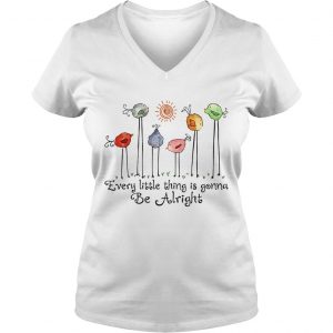Bird every little thing gonna be alright Ladies Vneck