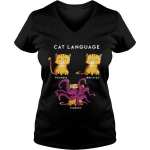 Cat Language Friendly Irritated Flerken Ladies Vneck