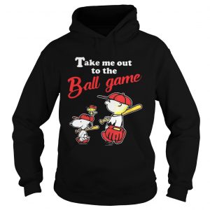 Charlie Brown Snoopy And Woodstock Take Me Out To The Ball Game Hoodie