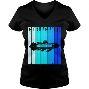 Coelacanth fish evolution extinct palaeontology Ladies Vneck