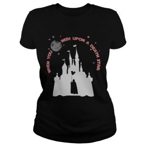 Darth Vader Mickey when you wish upon a Death Star Ladies Tee