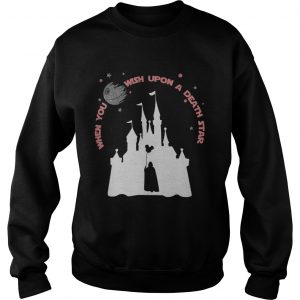 Darth Vader Mickey when you wish upon a Death Star Sweatshirt