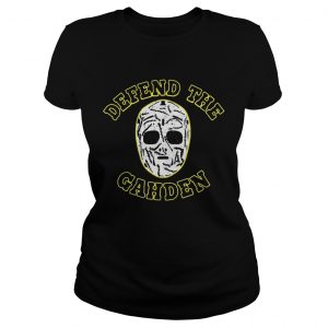 Defend The Gahden Goalie Mask ladies tee