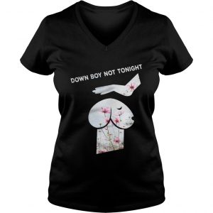 Down Boy Not Tonight Flower Dickhead Dog Noma Bar youth Ladies Vneck