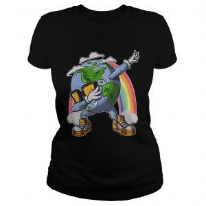 Earth dabbing lgbt Ladies Tee