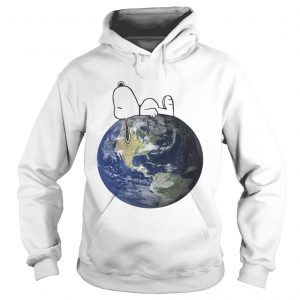 Earth Day snoopy sleep on Earth Hoodie