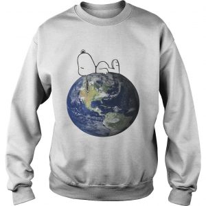Earth Day snoopy sleep on Earth Sweatshirt