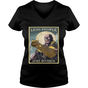 Endgame Thanos less people more Bourbon Ladies Vneck