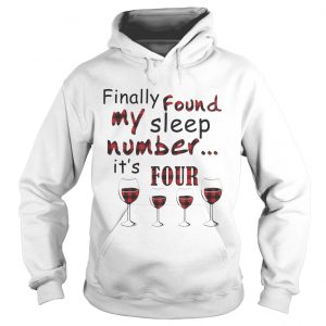 Finally Found My Sleep Number Its Four Glass Of Wine Plaid Hoodie