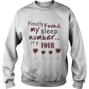 Finally Found My Sleep Number Its Four Glass Of Wine Plaid Sweatshirt