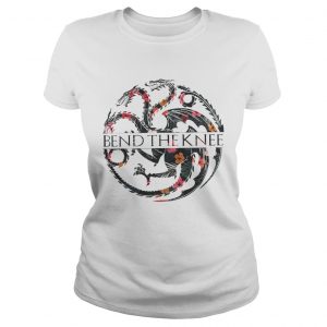 Flower Game of Thrones bend the knee ladies tee