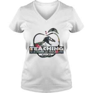 Flower teaching is a walk in the park Ladies Vneck