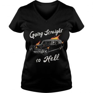 Going Straight to Hell Ladies Vneck