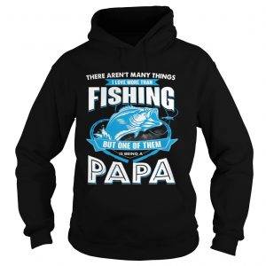 I Love More Than Fishing But One Of Them Is Being A Papa Hoodie