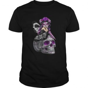 Jasmine Becket Griffith fairies atop decorative sugar skulls unisex
