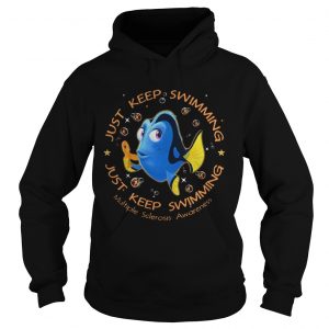 Just keep swimming multiple sclerosis awareness Hoodie