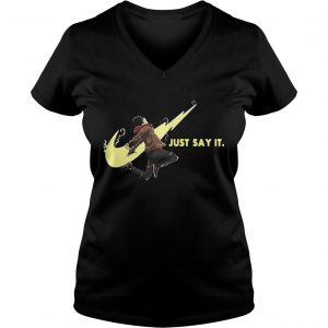 Just Say It Nike Ladies Vneck
