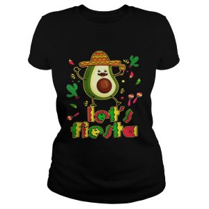 Lets Fiesta Avocado Cinco De Mayo Ladies Tee