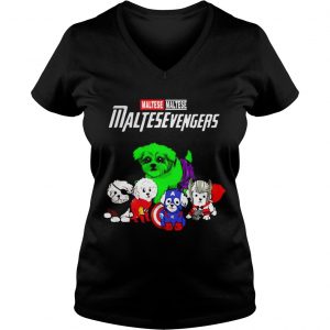 Maltese Maltesevengers Marvel Avengers Endgame Ladies Vneck