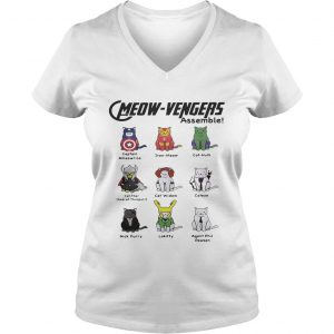 Marvel Cats Meowavengers assemble Ladies Vneck