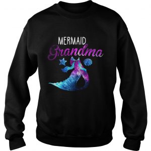 Mermaid Grandma Squad Birthday Party Colorful Sweatshirt