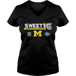 Michigan Wolverines 2019 March Madness Sweet 16 Ladies Vneck