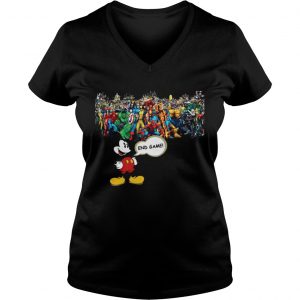 Mickey mouse Marvel Endgame Ladies Vneck