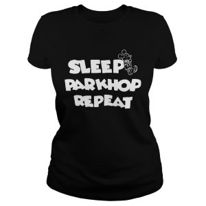 Mickey Mouse sleep parkhop repeat Disneyland Ladies Tee