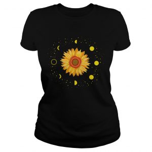 Moon phases sunflower Ladies Tee