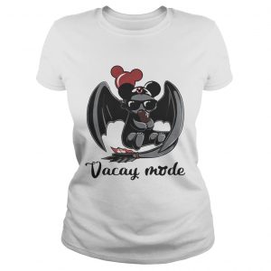Night Fury Toothless vacay mode balloon mickey mouse Ladies Tee