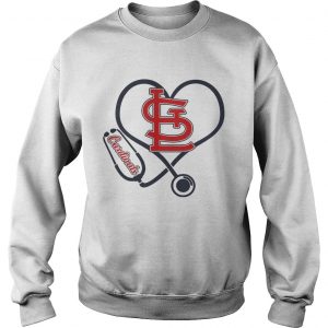 Nurse loves Arizona Cardinals Stethoscope Sweatshirt