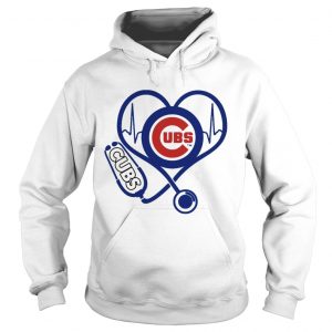 Nurse loves Chicago Cubs stethoscope Hoodie