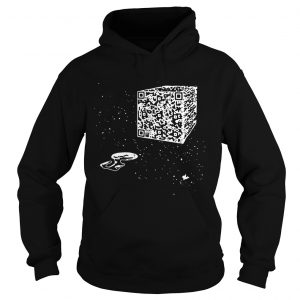 Official we are the borg resistance is futile space qr code men Hoodie