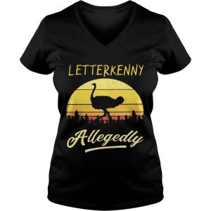 Ostrich Letterkenny allegedly retro Ladies Vneck