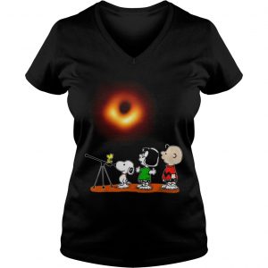 Peanuts watching Black Hole 2019 Ladies Vneck