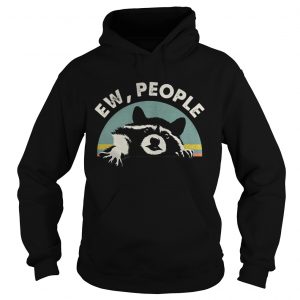 Raccoon ew people retro Hoodie